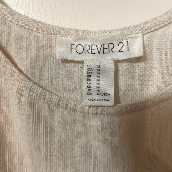 FOREVER21 Crochet Pattern Tank Top - Picture 2 of 4